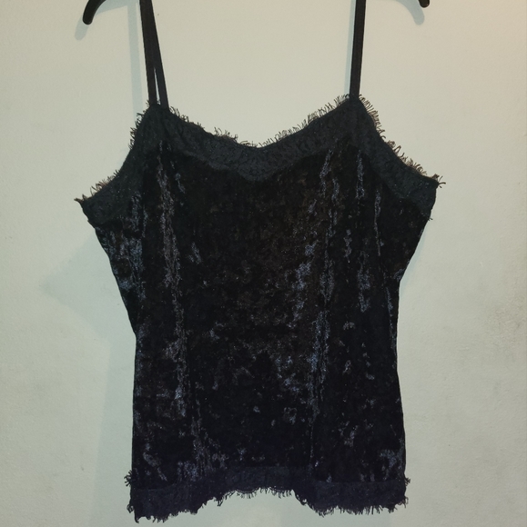 Velvety lace camisole top - Picture 1 of 3